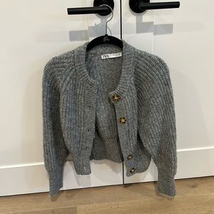 Zara Ribbed Knit Jacket
